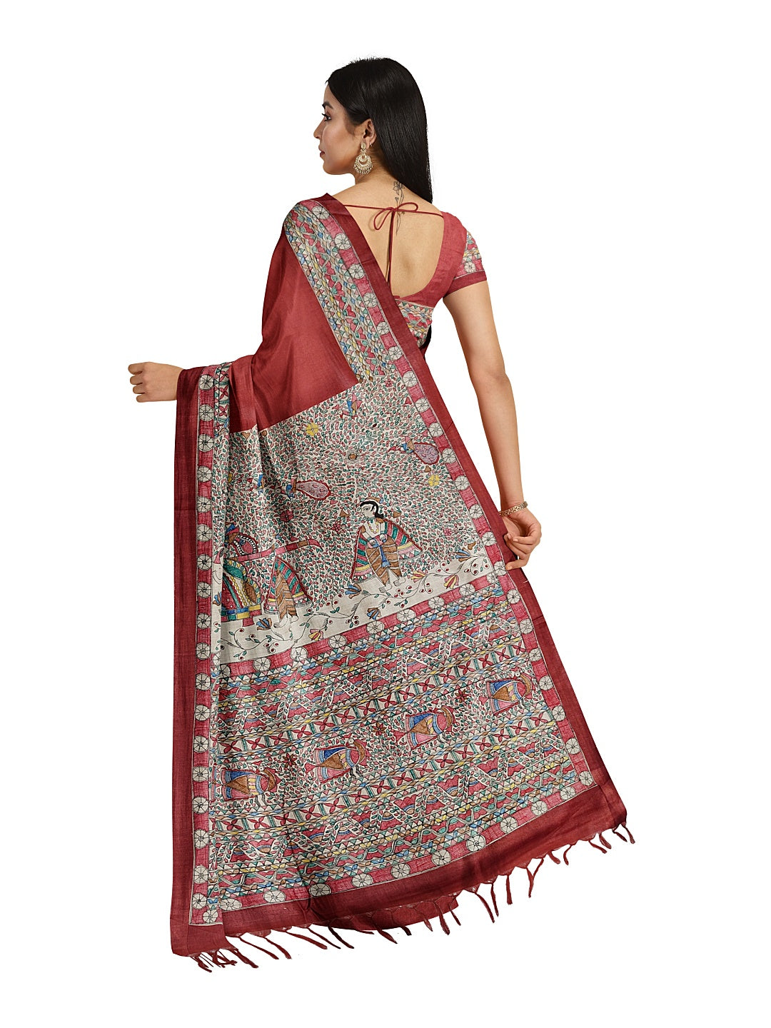 Ram and Sita on Leheriya Saree – A Divine Love Story in Tradition